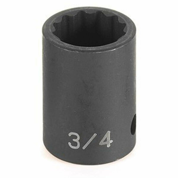 Eagle Tool Us Grey Pneumatic 1 in. Drive x 60 mm Standard 12 Point Socket GY4160M